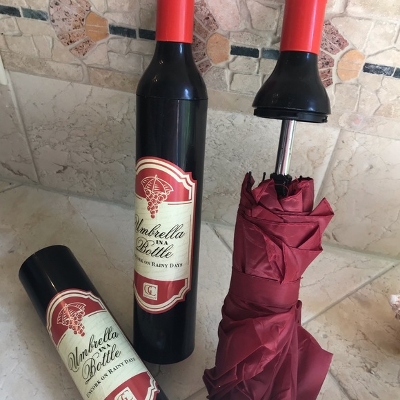 Accessories - LAST ONE-Umbrella in a Bottle🍷🍇